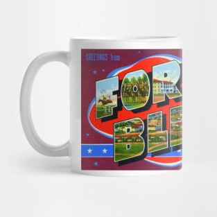 Greetings from Fort Bliss, Texas - Vintage Large Letter Postcard Mug